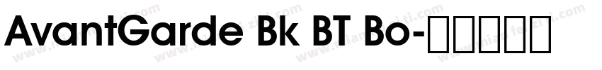 AvantGarde Bk BT Bo字体转换